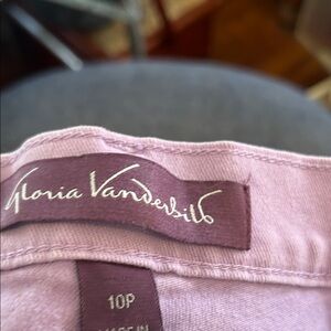 Gloria Vanderbilt Lavender Straight Leg Pants